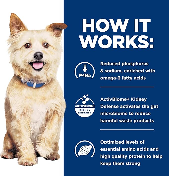 Hill's Prescription Diet k/d Kidney Care Dry Dog Food, Chicken, 8.5 lb. Bag