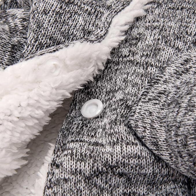 Dog Sweater, Dog Sweaters for Small Dogs, 2, 3 Pack Warm Soft Pet Clothes for Puppy, Medium Large Cat, Dogs Girl or Boy, Dog Shirt for Winter Christmas (Coat Grey+Navy, Large)