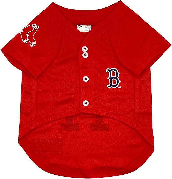 MLBPA Dog Jersey - Rafael Devers Calcaño #11 Pet Jersey - MLB Boston Red Sox Cat Mesh Jersey, Medium