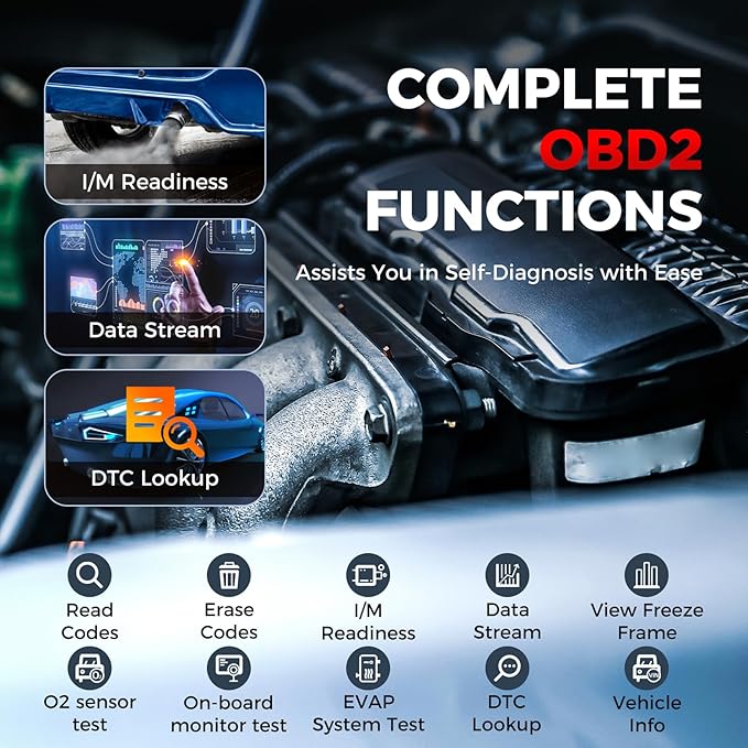 Launch OBD2 Scanner CRP123X Elite V3.0, 2025 Lifetime Free Update Diagnostic Scan Tool Supports CAN FD DoIP, Car Engine Code Reader with Oil/Brake/SAS/BMS/D.P.F/ABS Bleeding/Throttle Reset, Auto VIN