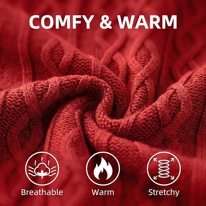 Small Medium Dog Sweater, Soft Breathable Knit Pet Clothes for Spring Transition, Lightweight Red Puppy Outfit for Pomeranian, Yorkie, Pug (Red, L)