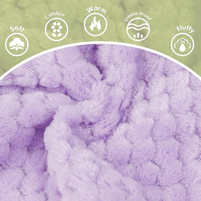 Fuzzy Pineapple Grid Dog Sweater - Ultra Soft & Warm Winter Pet Apparel, Fluffy Textured Knit for Small, Medium Dogs and Cats, Cozy Pullover Dog Coat for Cold Weather.Purple S