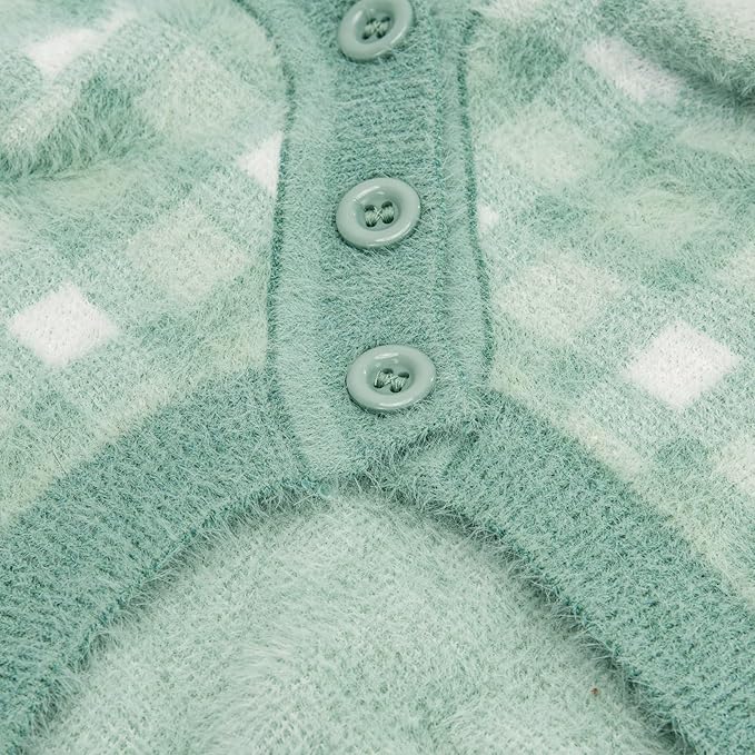 Dog Sweater, Sweaters for Small Dogs, Warm Soft Pet Clothes for Puppy, Medium Large Cat, Dogs Girl or Boy, Dog Shirt for Winter Christmas (Green, Medium)