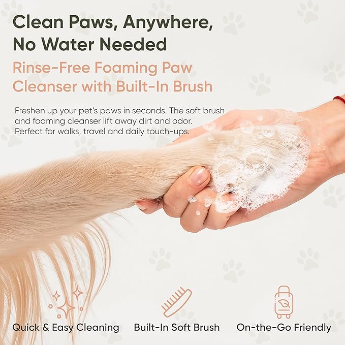 ZenSpa 4-in-1 Dog Spa Kit | Oatmeal Shampoo, Conditioner, Paw Cleanser and Nose Balm | Hypoallergenic Natural Formula for Sensitive Skin | All Breeds and Puppies