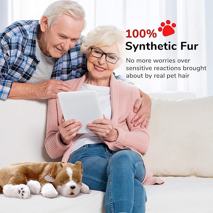 Original Petzzz Pit Bull Realistic, Lifelike Stuffed Interactive Pet Toy, Companion Pet Dog with 100% Handcrafted Synthetic Fur