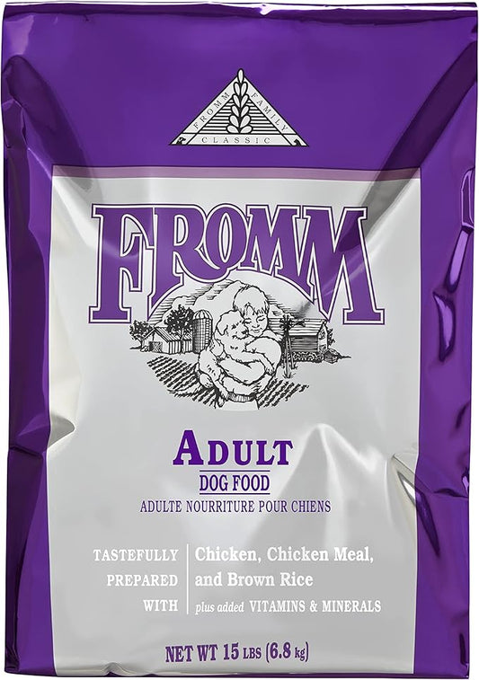 Fromm Classic Adult Dog Food - Premium Dry Dog Food for Large, Medium, & Small Breeds - Chicken Recipe - 15 lb