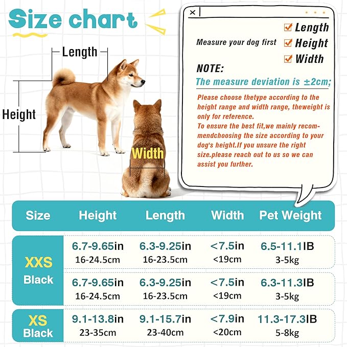 Adjustable Dog Wheelchair for Back Legs Mobility Support Lightweight Pet Wheelchair for Disabled Hind Legs Walking Stable Dog Cart for Pets, Pink (Small)