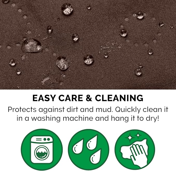 Furhaven Waterproof & Non-Slip Chair Cover Protector for Dogs, Cats, & Children - Quilted Paw Print Living Room Furniture Cover - Espresso, Chair