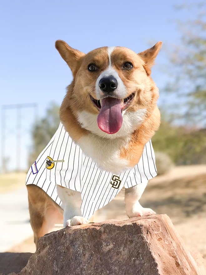 Official MLB San Diego Padres Pet Jersey for Dogs & Cats, Size XX-Large - Stylish Baseball Jersey for Your Furry Fan- Show Off Team Spirit with The Perfect Fan Apparel Gear for Pet, Dog & Cat