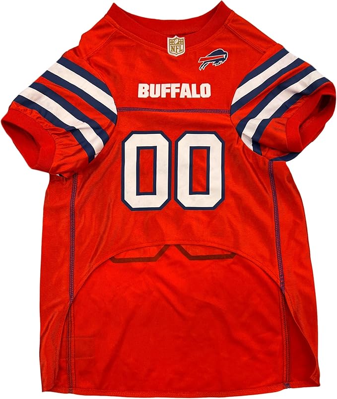 Pets First NFL Buffalo Bills Color Rush Dog Jersey, Size: Large, Color: Red