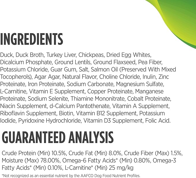 Nulo Small Breed Grain-Free Duck & Chickepeas Recipe Adult Wet Canned Dog Food 5.5 Ounce, 24 Cans