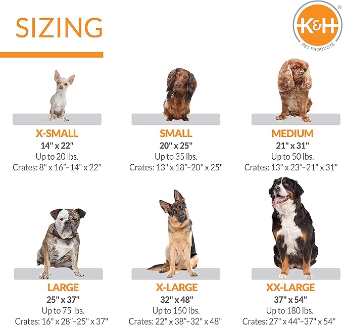 K&H Pet Products Self-Warming Crate Pad, Warming Dog Crate Bed, Machine Washable Dog Crate Mat, Tan Small 20 X 25 Inches
