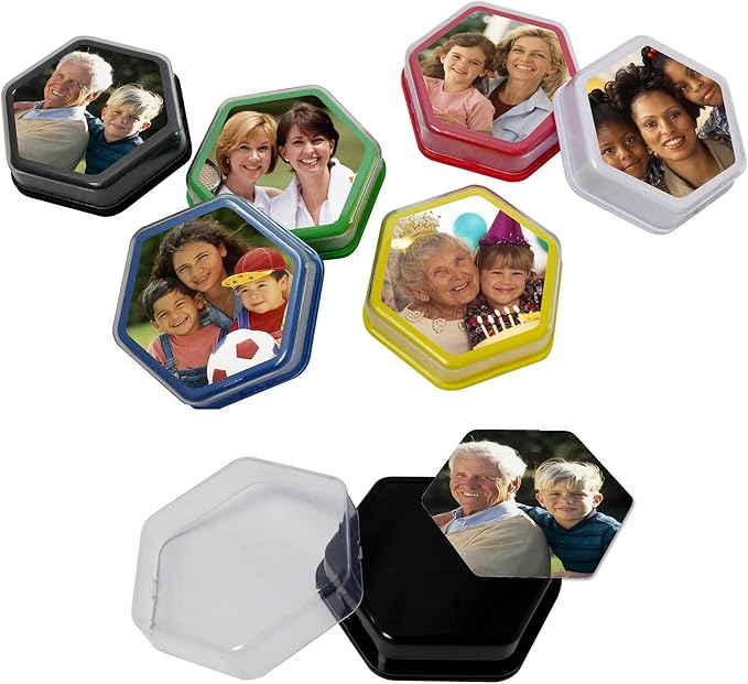 Talking Products Talking Tiles Voice Recorders, Communication Sound Buttons, Pack of 6 Colors, 80 Seconds Recording, Educational Classroom Resources, Game Show Answer Buzzers