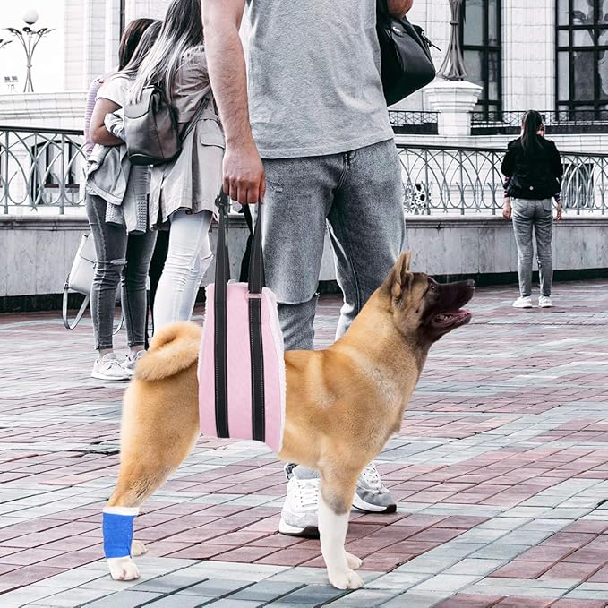 VOOPET Dog Sling, Portable Hip Support Harness Assist Lift Dogs Rear for Canine Aid - Pet Lift Harness for Small, Medium & Large Dogs Hind Leg Support Rehabilitation