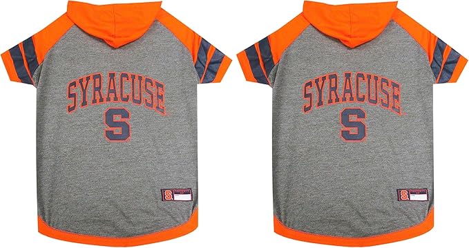 Pets First Syracuse Hoodie T-Shirt, X-Small (Pack of 2)
