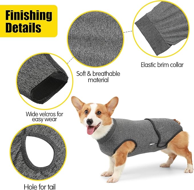 Dog Diapers Sanitary Panties, Full Body Dog Diaper Reusable Dog Physiological Clothing, Physiological Period Surgical Recovery Suit for Male and Female Dogs Menstruation Neuter Surgical Recovery(M)