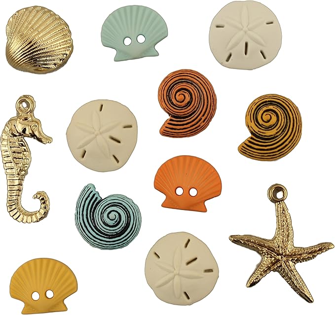 Buttons Galore and More Collection of Novelty Buttons and Embellishments Based on A Variety of Themes, Holidays, and Seasons for DIY Crafts, Scrapbooking, Sewing, Cardmaking and other Projects