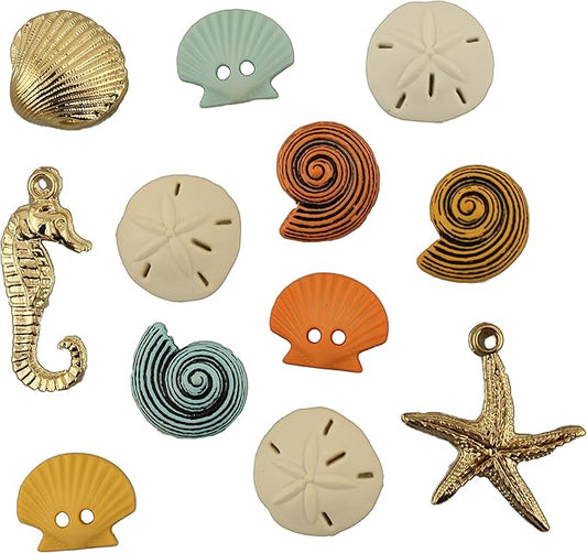 Buttons Galore and More Collection of Novelty Buttons and Embellishments Based on A Variety of Themes, Holidays, and Seasons for DIY Crafts, Scrapbooking, Sewing, Cardmaking and other Projects