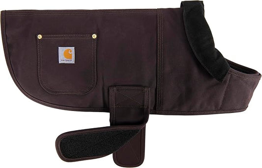 Carhartt Firm Duck Insulated Dog Chore Coat, Durable Weather Resistant Jacket for Cold and Windy Conditions, Deep Wine, Small