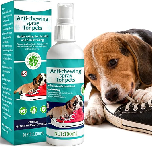 Bitter Apple Spray for Dogs to Stop Chewing,No Chew Spray for Dogs-Effective Indoor Deterrent Training Corrector for Anti-Scratch, Furniture Protection