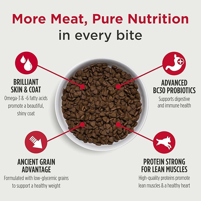 Nulo Frontrunner Dry Dog Food - Adult High-Protein Turkey, Trout & Spelt Recipe, Natural Kibble with Ancient Grains, Probiotics, Taurine, Omega 3 for Small, Medium and Large Breeds, 25lb Bag