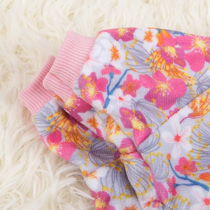 CuteBone Soft & Stretchy Dog Pajamas - Cozy Pet Jammies Breathable Jumpsuit for Small Dogs - All-Season Comfy Outfit Easy-On Pullover Design - Keeps Pets Warm & Comfortable P89XS