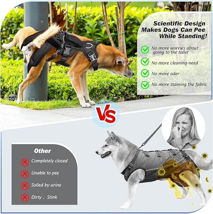 Dog Lift Harness for Large/Medium Dogs, Dog Support & Recovery Sling for Full-Body & Hind/Front Leg – Pee-Able Design – All-in-One Ideal Assistance for Senior, Disabled, Arthritic & ACL Canines (XL)