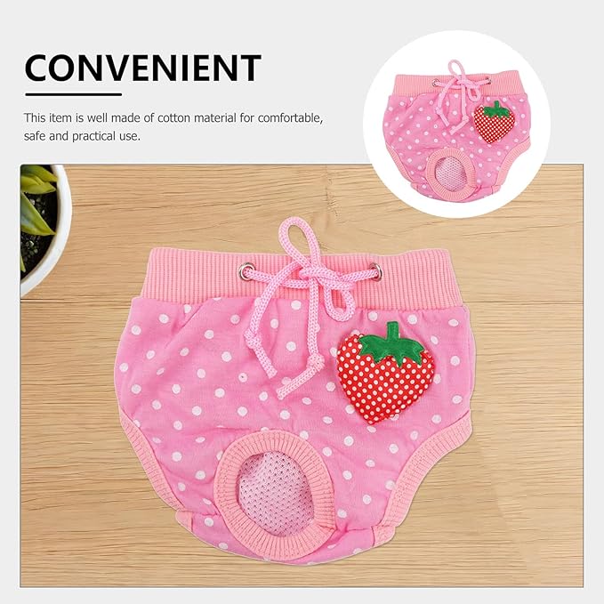 Pet Safety Pants for Dogs Cats Comfortable Cotton Sanitary Menstruation Diapers for Washable Dog Diapers and Pet Physiological Pants
