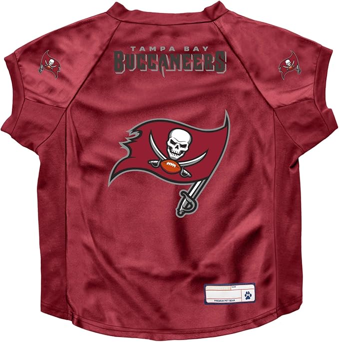 Littlearth NFL Tampa Bay Buccaneers Stretch Pet Jersey, Team Color, Big Dog