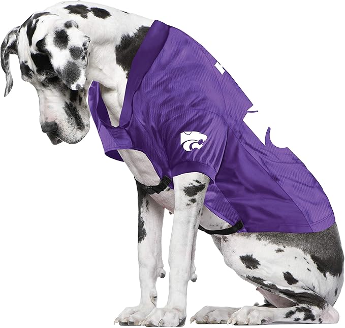 Littlearth NCAA Kansas State Wildcats Stretch Pet Jersey, Team Color, Big Dog