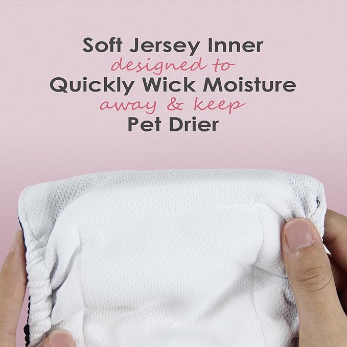 wegreeco Washable Male Dog Belly Band (Stylish Pattern)- Pack of 3 - Washable Male Dog Belly Wrap, Dog Diapers Male (Tie-dye, Sky, Small)