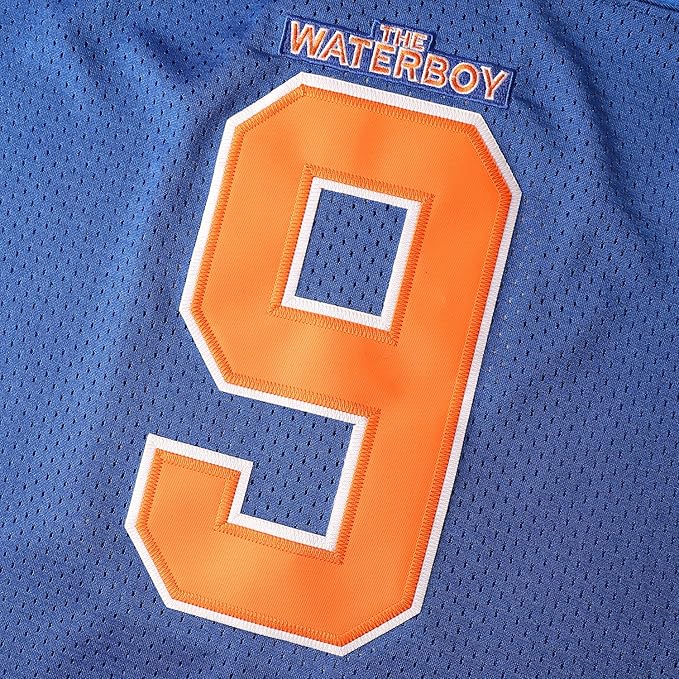 Phoneutrix Bobby Boucher #9 The Waterboy Adam Sandler Movie Mud Dogs Bourbon Bowl Football Jersey
