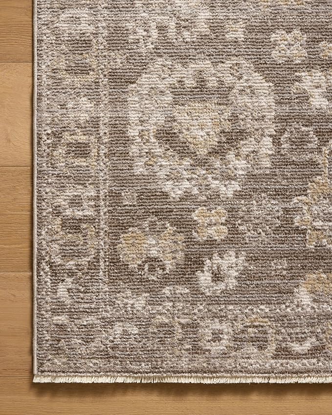 Loloi Magnolia Home by Joanna Gaines Pace Collection PAC-03 Taupe/Wheat 7'-8" x 7'-8" Round Area Rug