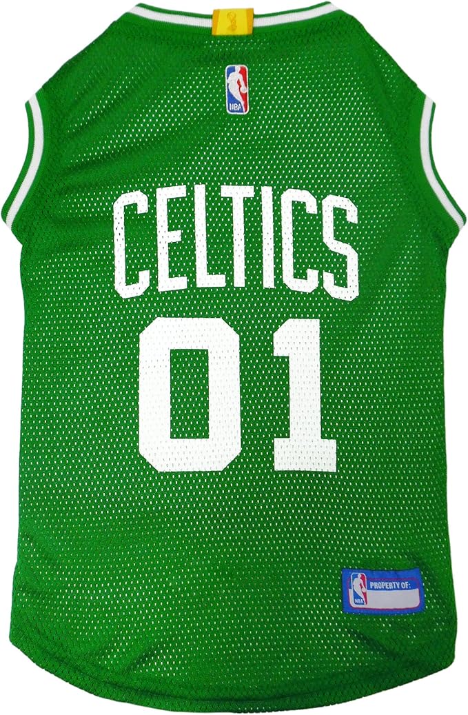 Pets First NBA BOSTON CELTICS DOG Jersey, Large - Tank Top Basketball Pet Jersey