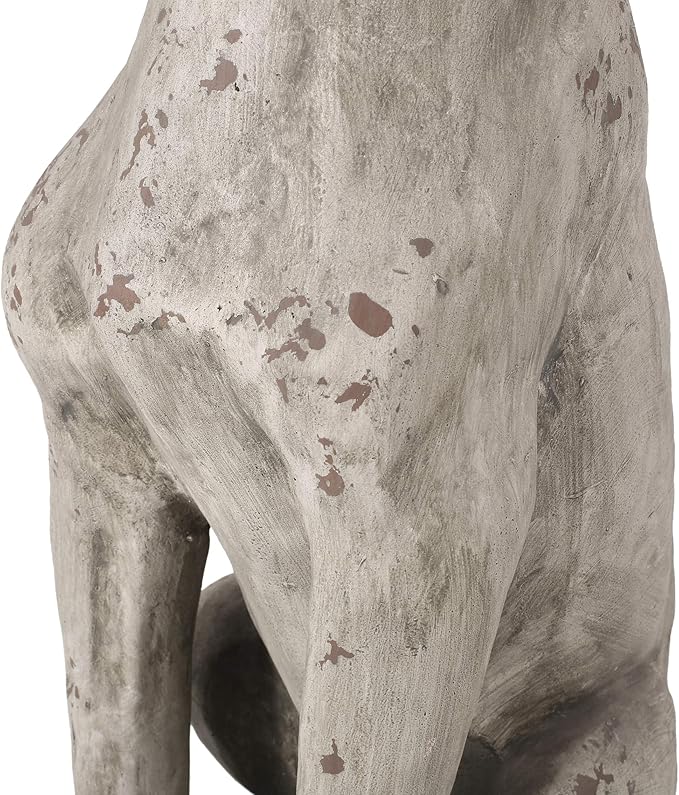 Christopher Knight Home Gomer Outdoor Dog Statue, Antique White