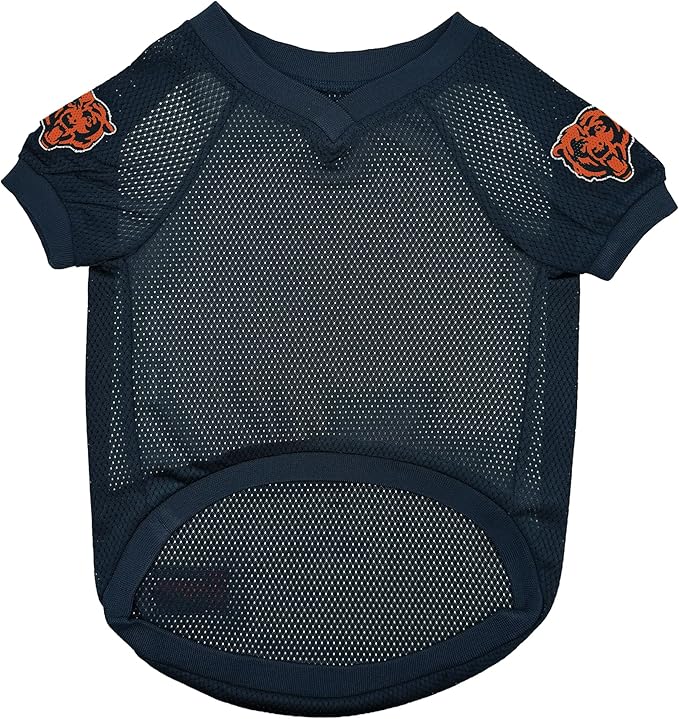 NFL Chicago Bears Raglan Jersey Da Bears - X-Small. Cutest Football Jersey for Dogs & Cats
