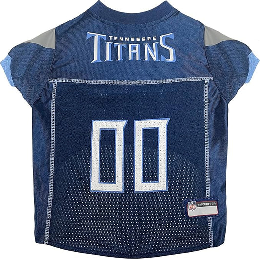 Pets First NFL Tennessee Titans Dog Jersey, Size XX-Large, Football Shirt Costume for Pet, Dog Sports T-Shirt, NFL Team Clothing for Cats, Licensed Pet Apparel Available in 7 Sizes and 32 Teams