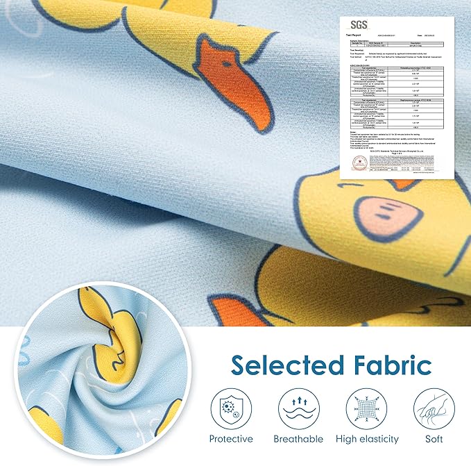 cyeollo Recovery Suit for Dogs Surgery Suit Female Spay Soft Pet Onesie Bodysuit Male Dog Neuter, Medium Large Dogs Surgical Recovery Shirt, Yellow Duck, XL