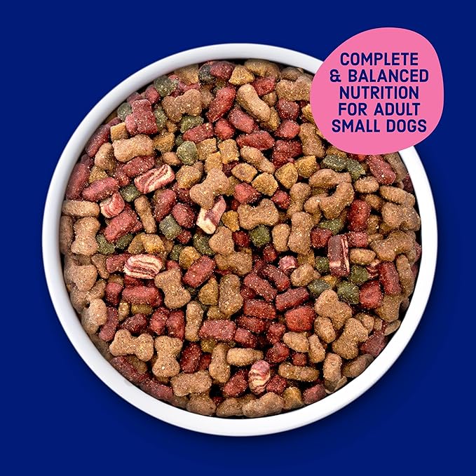 Kibbles ‘n Bits Mini Bits Small Breed Dry Dog Food, Savory Bacon & Steak Flavor for Adult Dogs, 3.5 lb. Bag