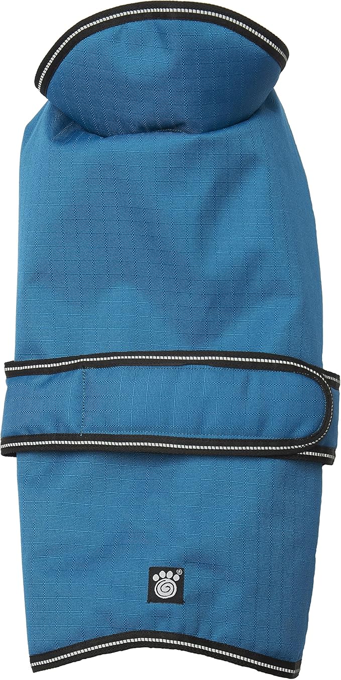 PetRageous 7303TXXL Juneau Waterproof Cold Weather Dog Coat with Full Chest Coverage Leash Opening - 28-Inch Long Heavyweight Jacket for XX-Large Breeds, Teal