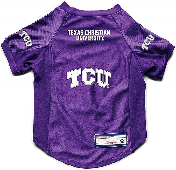 Littlearth NCAA TCU Horned Frogs Stretch Pet Jersey, Team Color, Big Dog