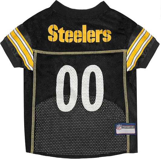Pets First NFL Pittsburgh Steelers Dog Jersey, Size Small, Football Shirt Costume for Pet, Dog Sports T-Shirt, NFL Team Clothing for Cats, Licensed Pet Apparel Available in 7 Sizes and 32 Teams