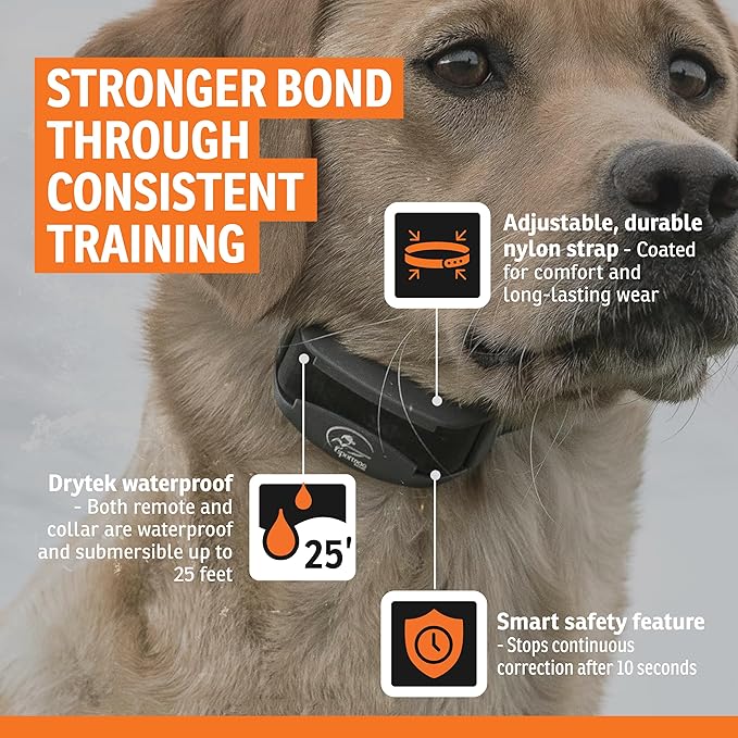 SportDOG SportTrainer Remote Trainer - Reliable Off-Leash Control - OLED Screen - Waterproof Dog Training Collar - Rechargeable E-Collar - 1/2 Mile-Range - Black