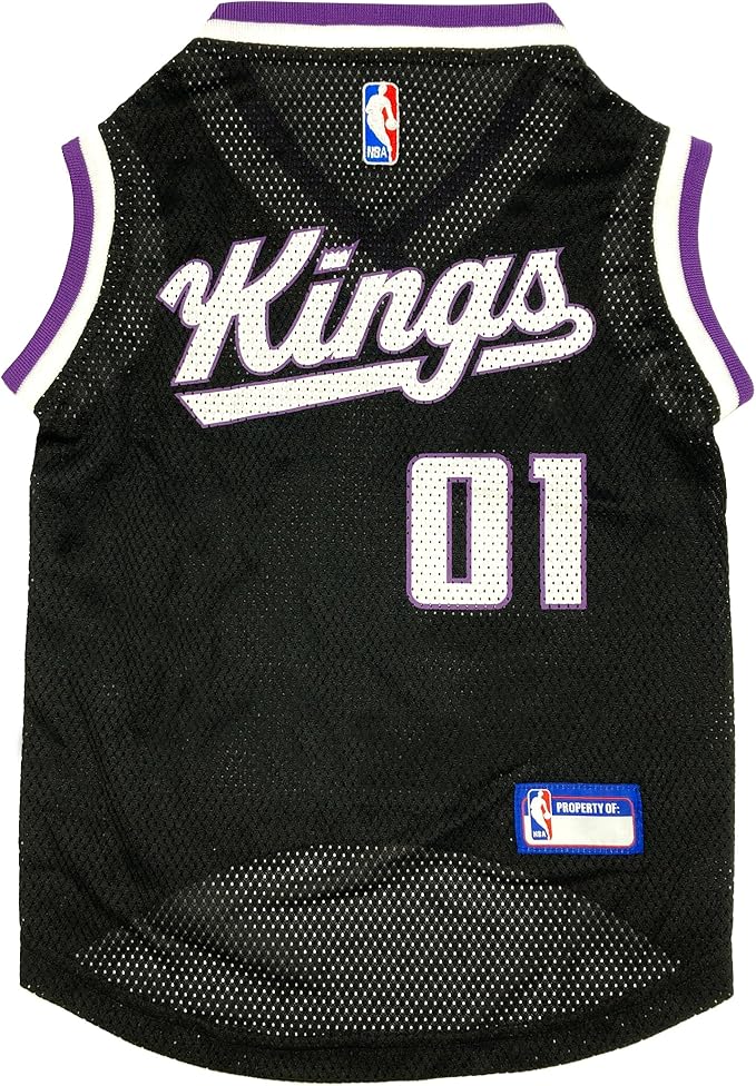 Pets First NBA Sacramento Kings Mesh Dog Jersey, Small