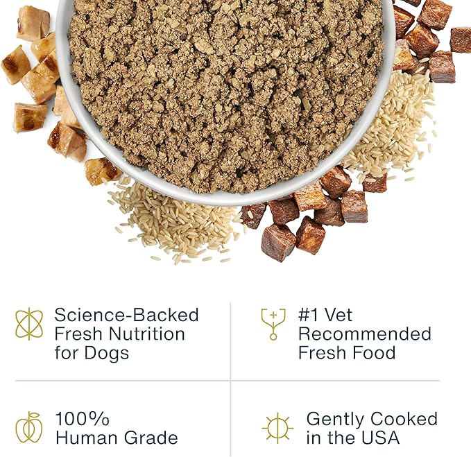 Just Food For Dogs Vet RX Frozen Fresh Prescription Dog Food, Human Grade, Vet Recommended Fresh Pet Meal or Toppers, Limited Ingredient, Prescription Diet, Critical Care Support 18 oz - 7 Pack