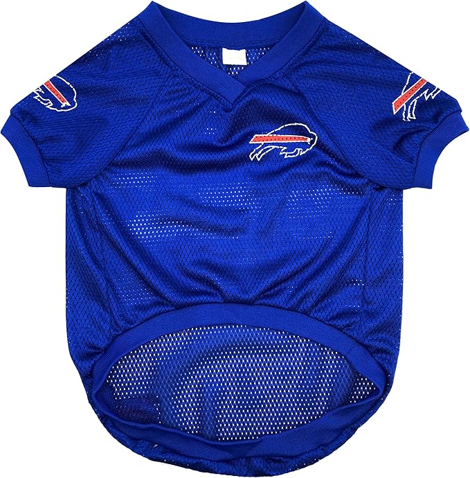 Pets First NFL Buffalo Bills Raglan Jersey Bills Mafia - Size Small. Cutest Football Jersey for Dogs & Cats