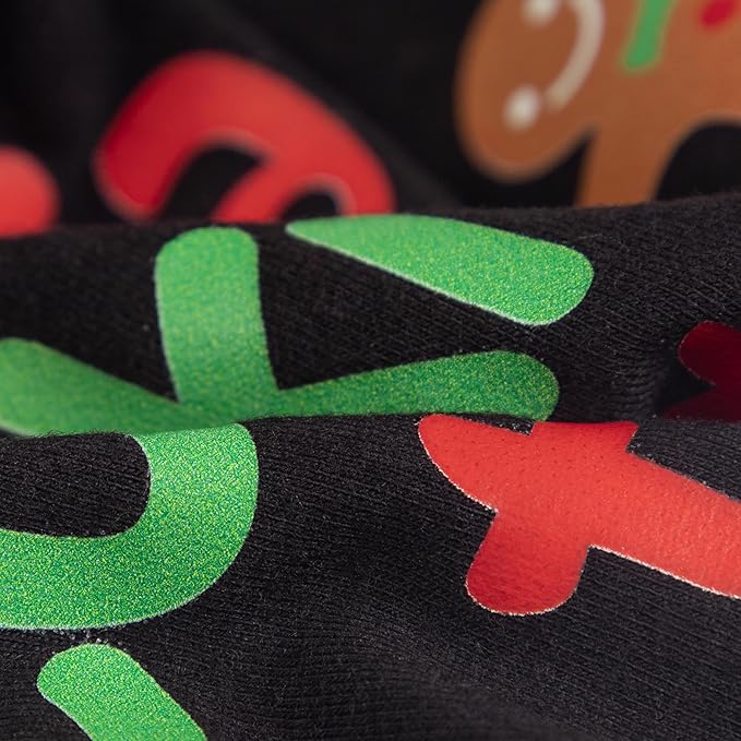 Fitwarm Official Cookie Tester Funny Dog Shirt, Christmas Dog Clothes for Small Dogs Boy Girl, Holiday Doggy Tshirt, Pet Outfit, Gingerbread, Black, Red, Green, XL