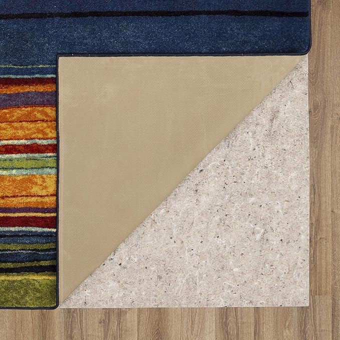 Mohawk Home Rainbow Stripe 2' x 5' Area Rug - Multicolor - Perfect for Living Room, Dining Room, Office