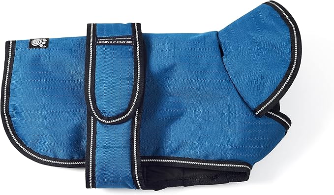 PetRageous 7303TXXL Juneau Waterproof Cold Weather Dog Coat with Full Chest Coverage Leash Opening - 28-Inch Long Heavyweight Jacket for XX-Large Breeds, Teal