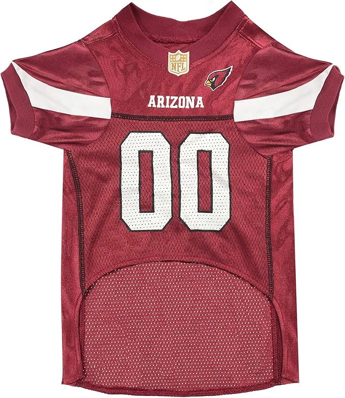 Pets First NFL Arizona Cardinals Dog Jersey, Size Small, Football Shirt Costume for Pet, Dog Sports T-Shirt, NFL Team Clothing for Cats, Licensed Pet Apparel Available in 7 Sizes and 32 Teams